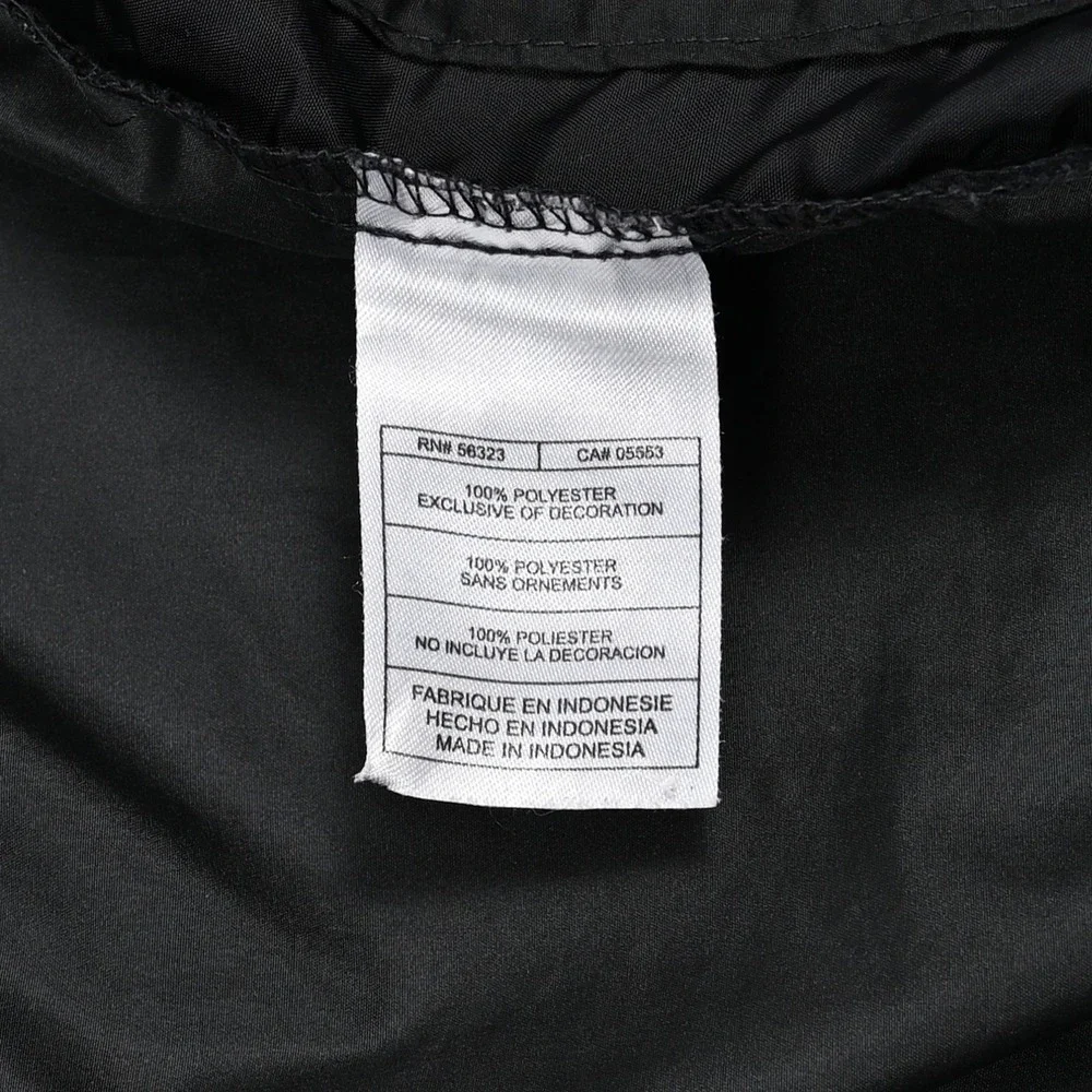 Nike Vintage Fit Storm Windbreaker Jacket Mens 2XL Black Hooded Full Zip Vented